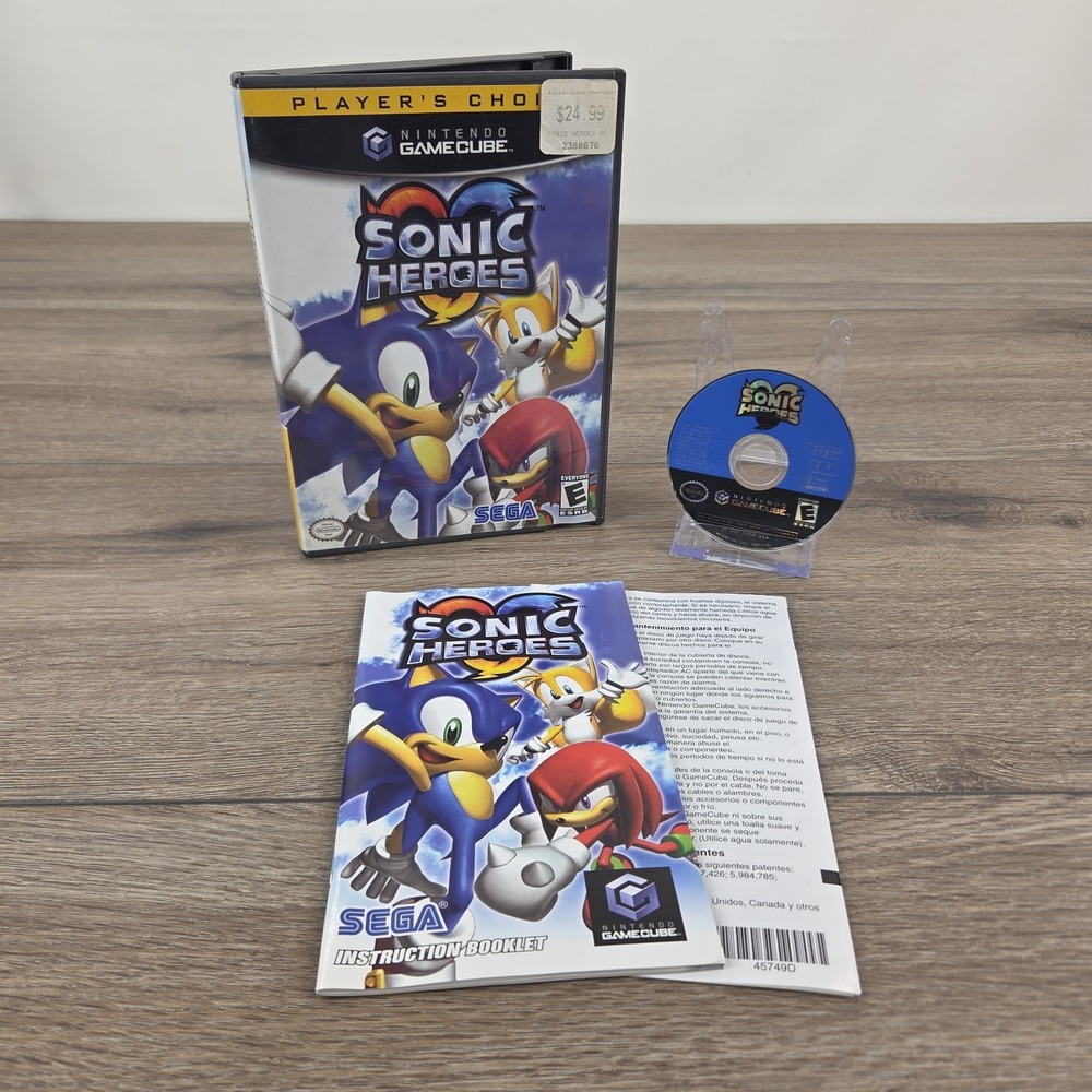 Sonic Heroes (Nintendo GameCube, 2004) Complete CIB Tested & Working